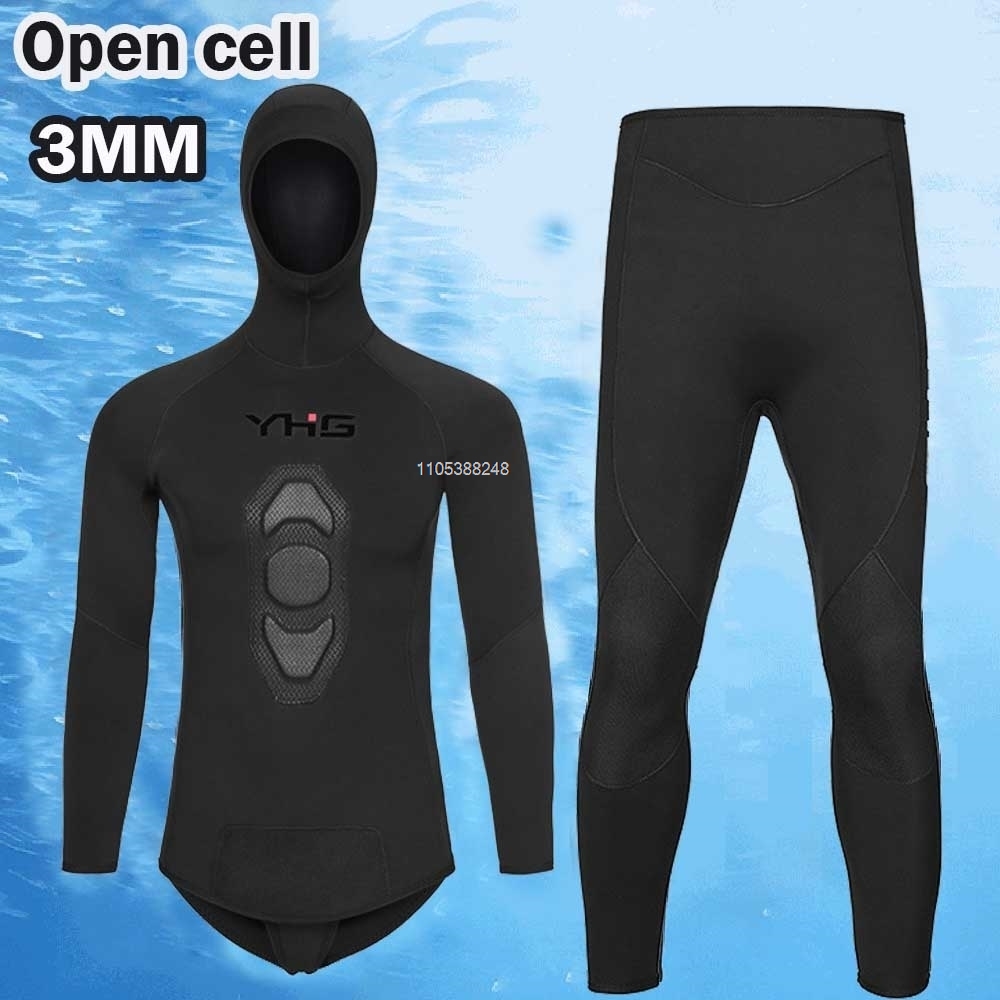 Wetsuit 3Mm Neoprene - Combinaison de plongée intégrale pour homme